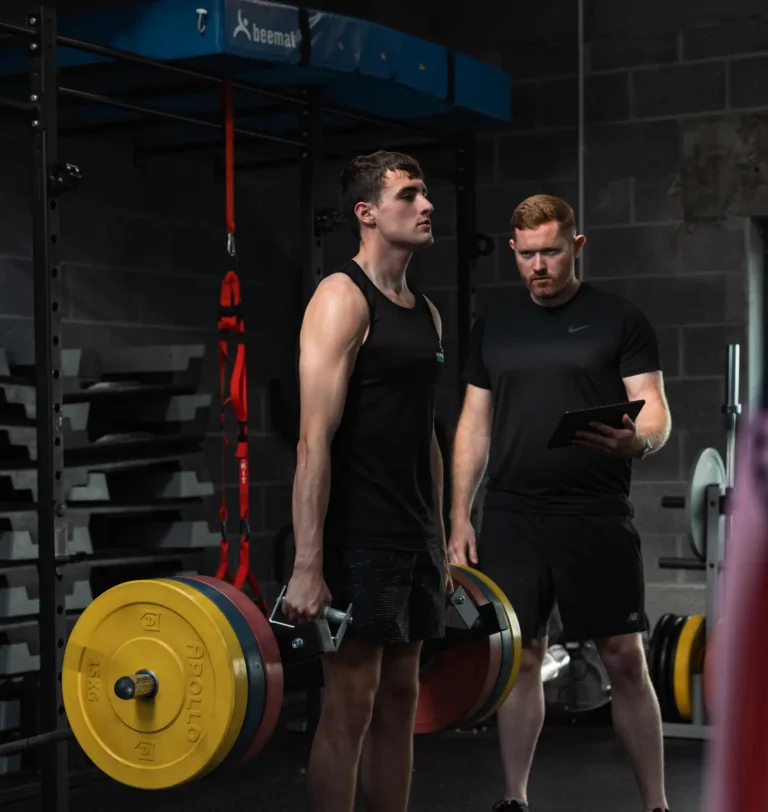 deadlift with coach